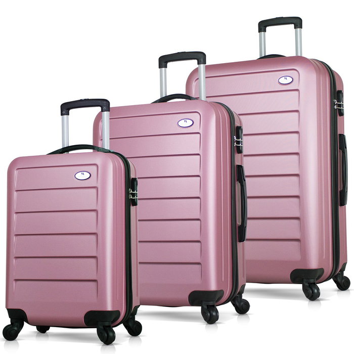 Zoozie Bags Juego de maletas de 3 piezas en Oro rosa Zoozie Bags Juego de maletas de 3 piezas en Oro rosa